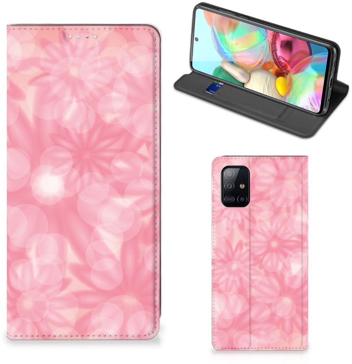 Samsung Galaxy A71 Smart Cover Spring Flowers