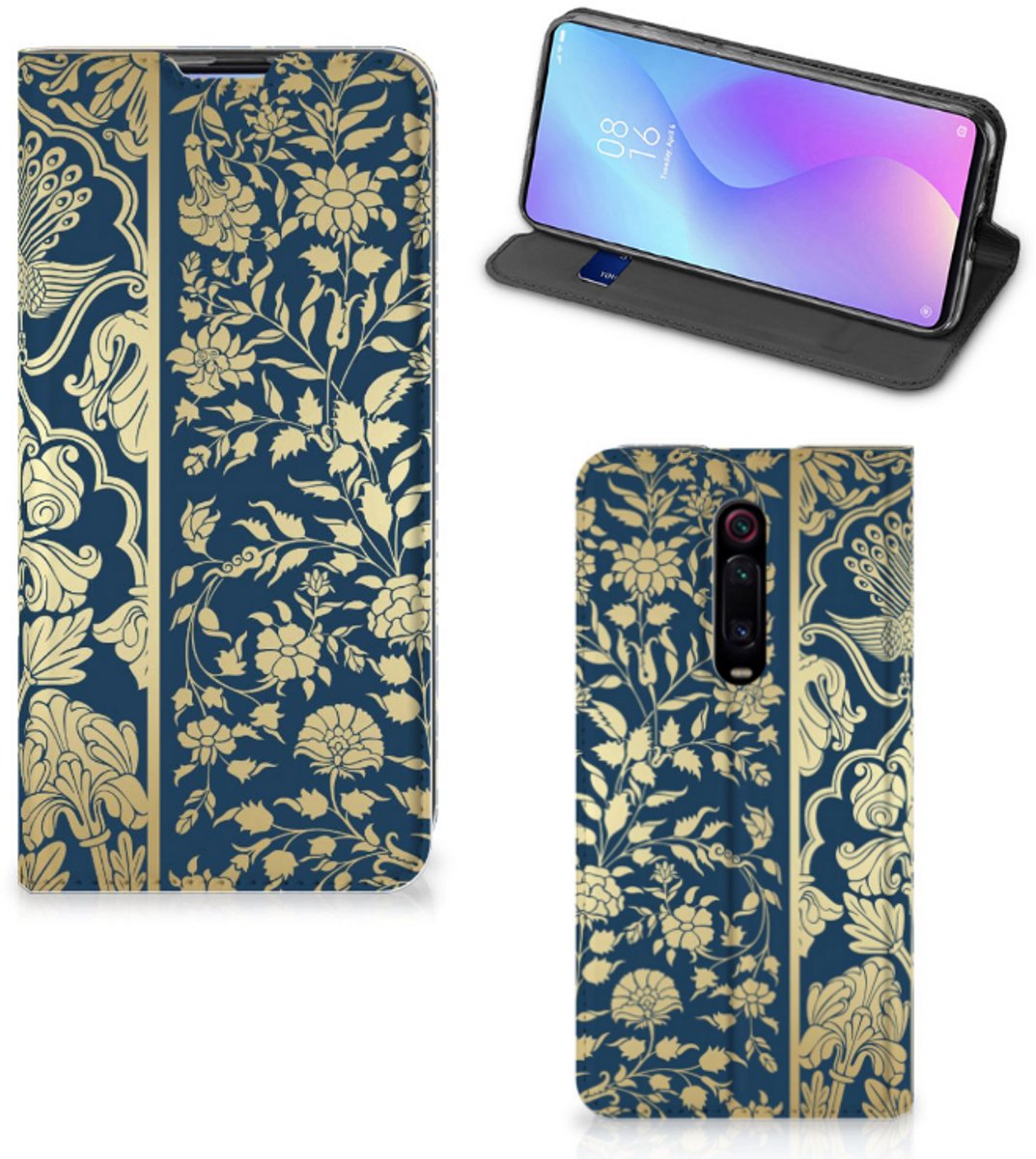 Xiaomi Redmi K20 Pro Smart Cover Beige Flowers