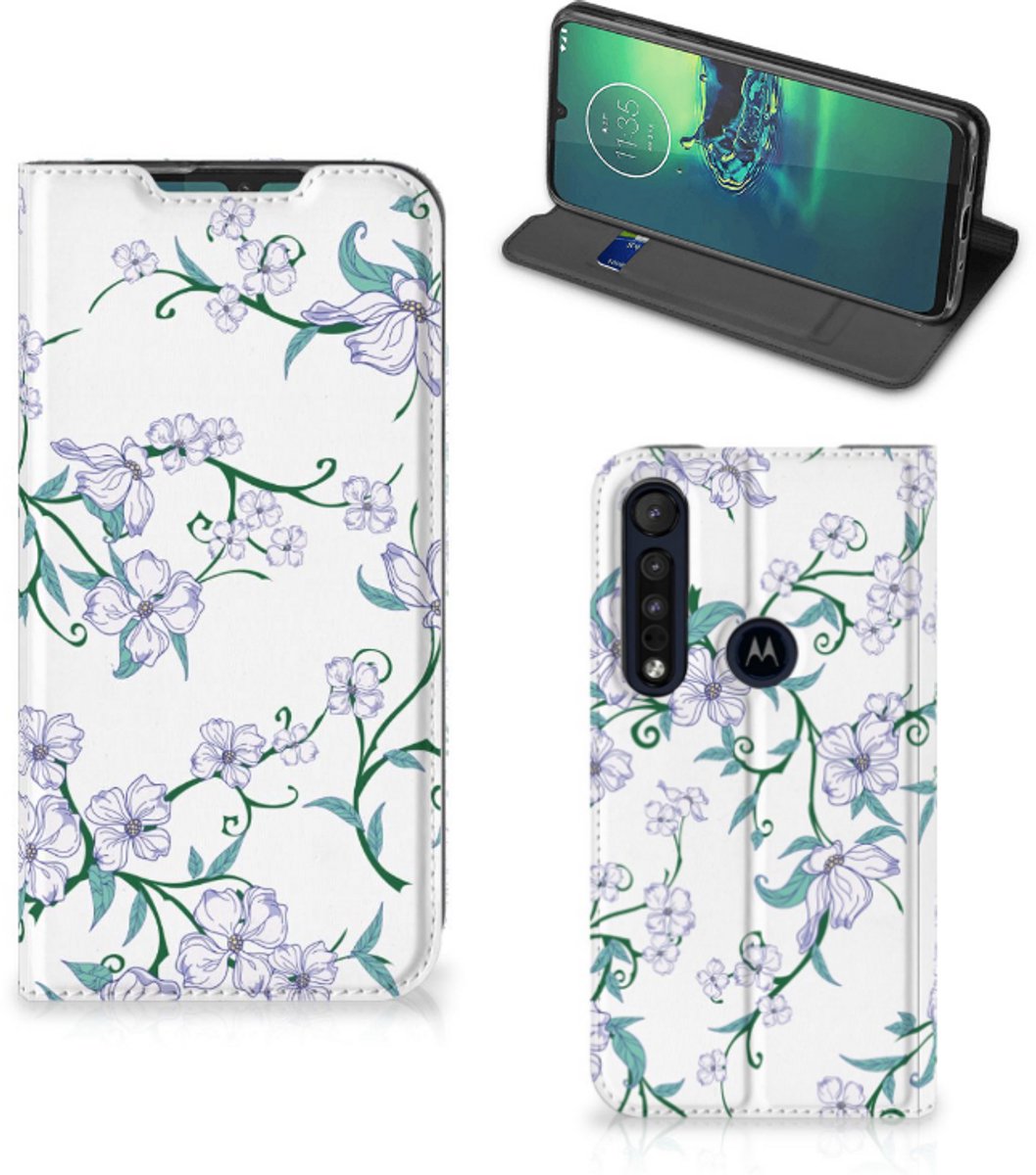 Motorola G8 Plus Uniek Smart Cover Blossom White
