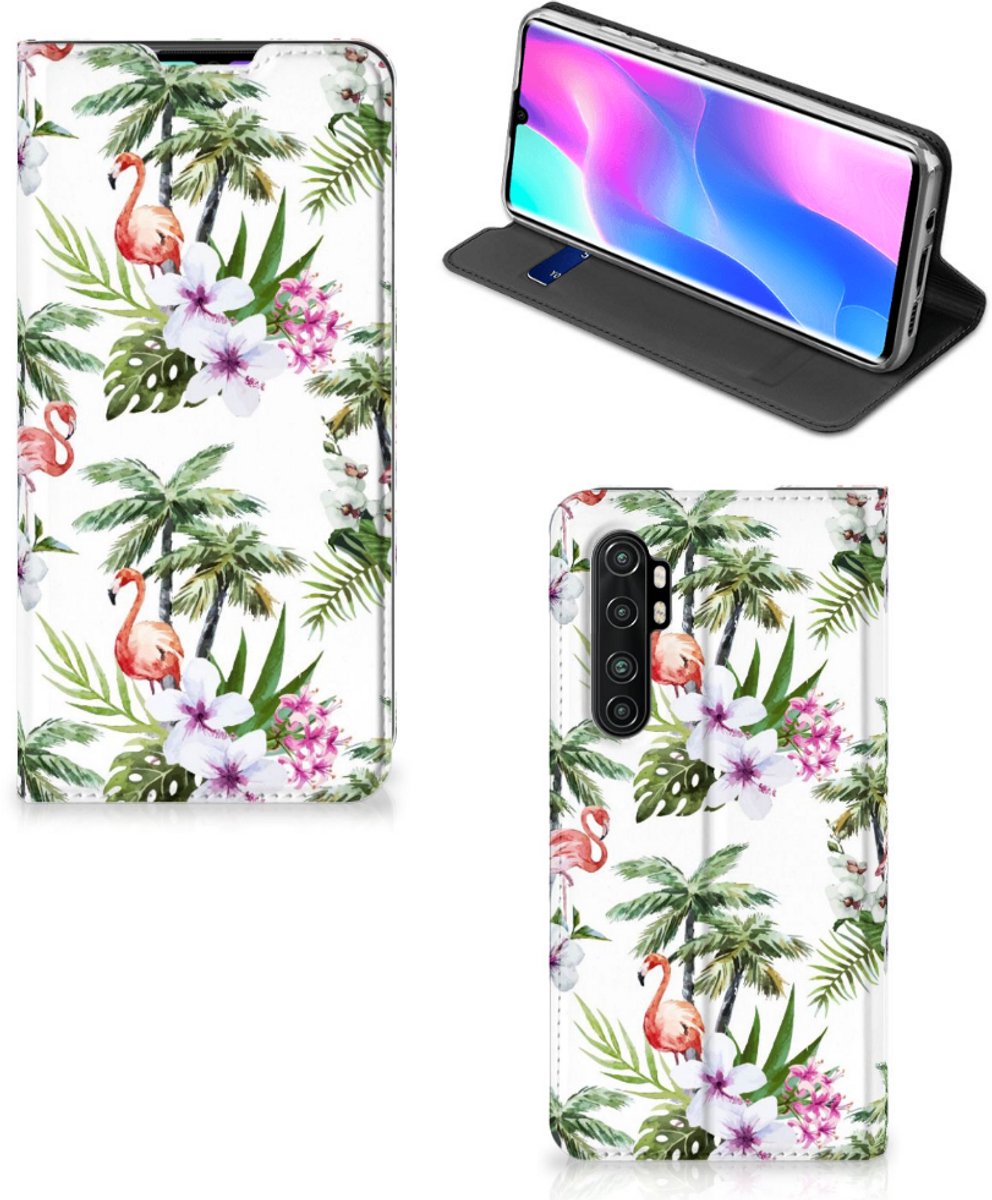 Xiaomi Mi Note 10 Lite Hoesje maken Flamingo Palms