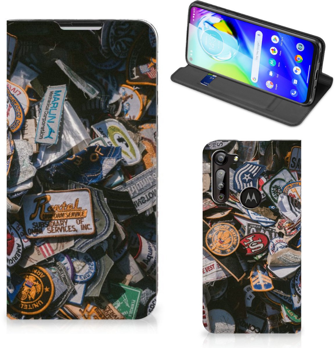Motorola Moto G8 Power Stand Case Badges