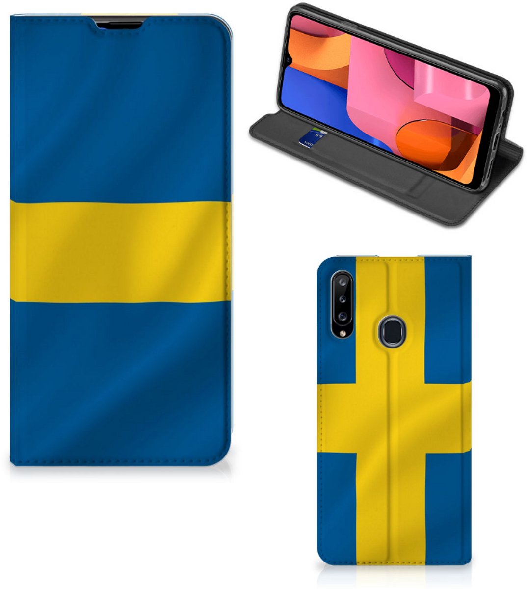 Samsung Galaxy A20s Standcase Zweden