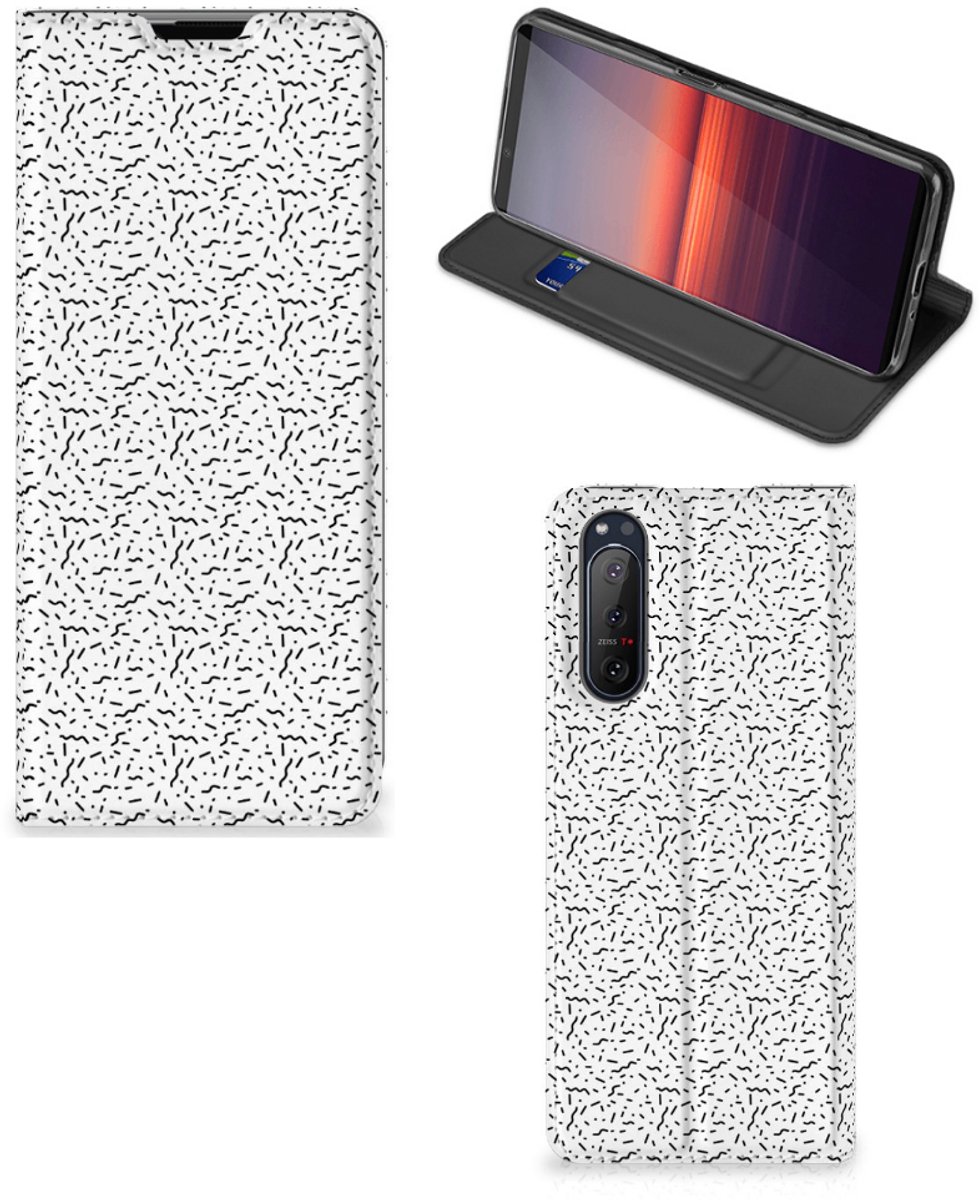 Sony Xperia 5 II Hoesje met Magneet Stripes Dots