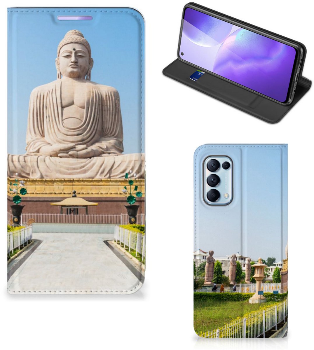 OPPO Find X3 Lite Book Cover Boeddha