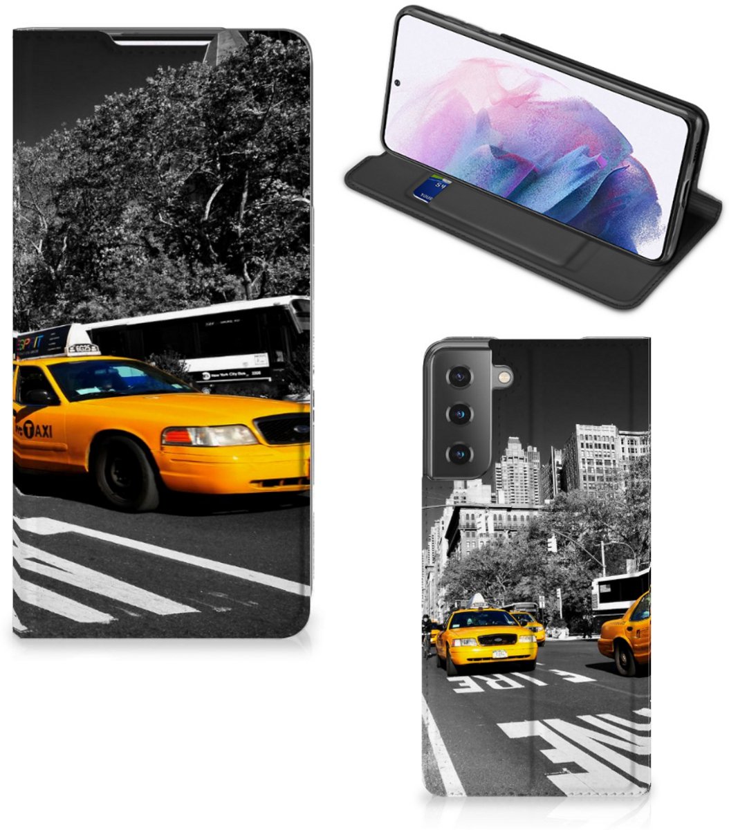 Samsung Galaxy S21 Plus Book Cover New York Taxi