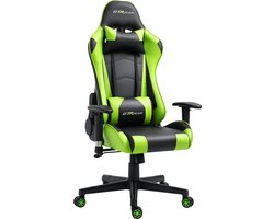 GTRacer PRO - Game Stoel - Gaming Stoel - Ergonomische Bureaustoel - Gamestoel - Verstelbaar - Gaming Chair - Zwart/Groen