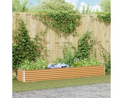 vidaXL - Verhoogde - plantenbak - Lichtbruin - 290 - x - 50 - x - 36 - cm
