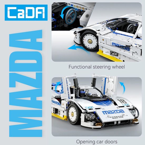 CadaBricks C63007W Mazda 787B Supercar bouwset | City fast