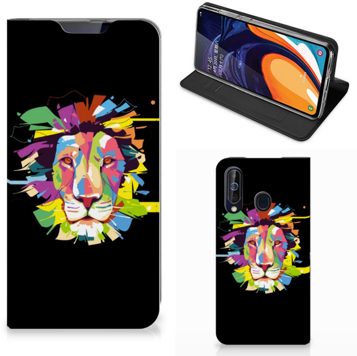 Samsung Galaxy A60 Magnet Case Lion Color