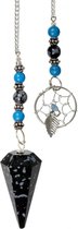 Hexagonal Pendulum Snowflake Obsidian – Dreamcatcher