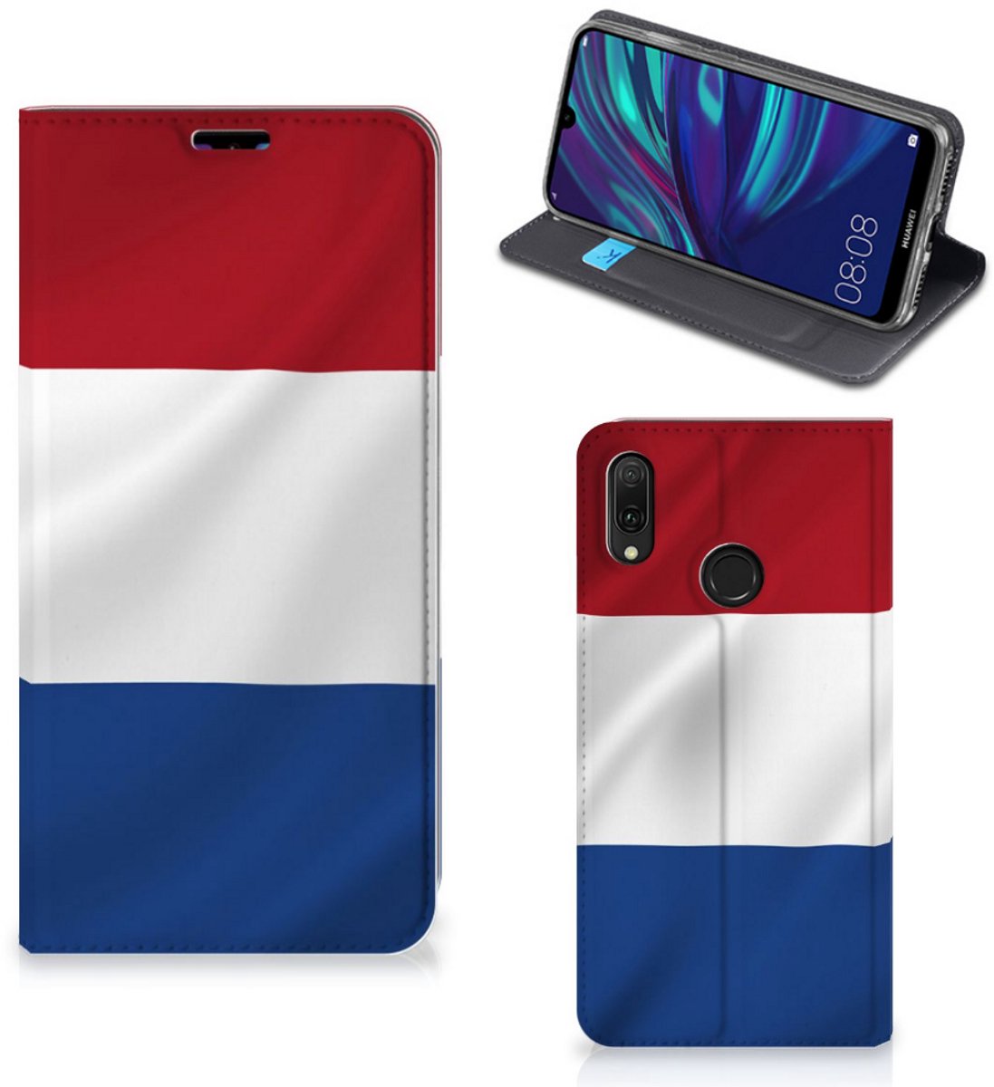 Huawei Y7 hoesje Y7 Pro (2019) Standcase Nederlandse Vlag
