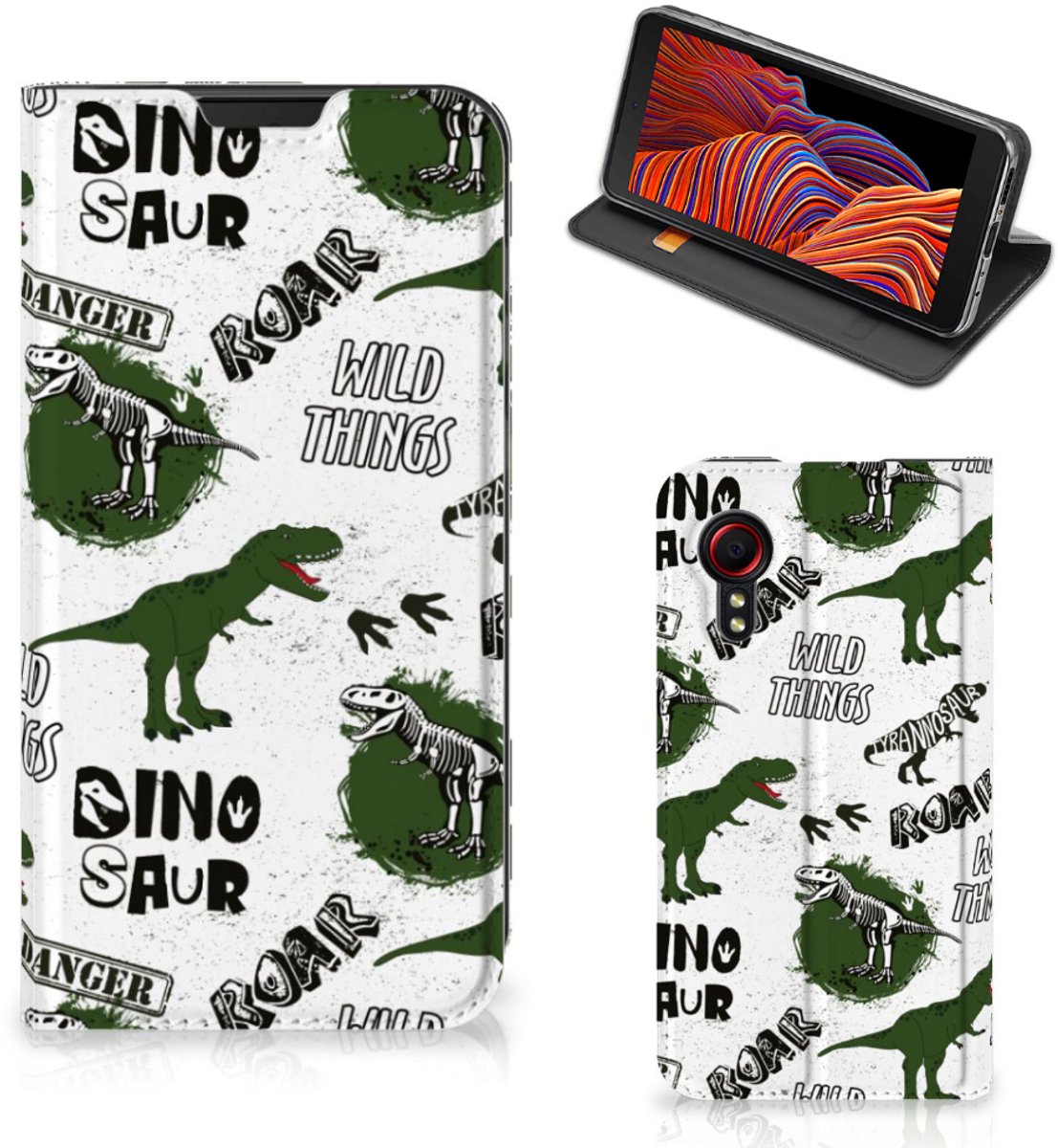 Hoesje maken voor Samsung Galaxy Xcover 5 Dinosaurus