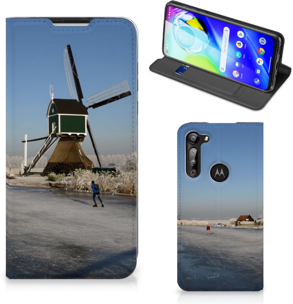 Motorola Moto G8 Power Book Cover Schaatsers