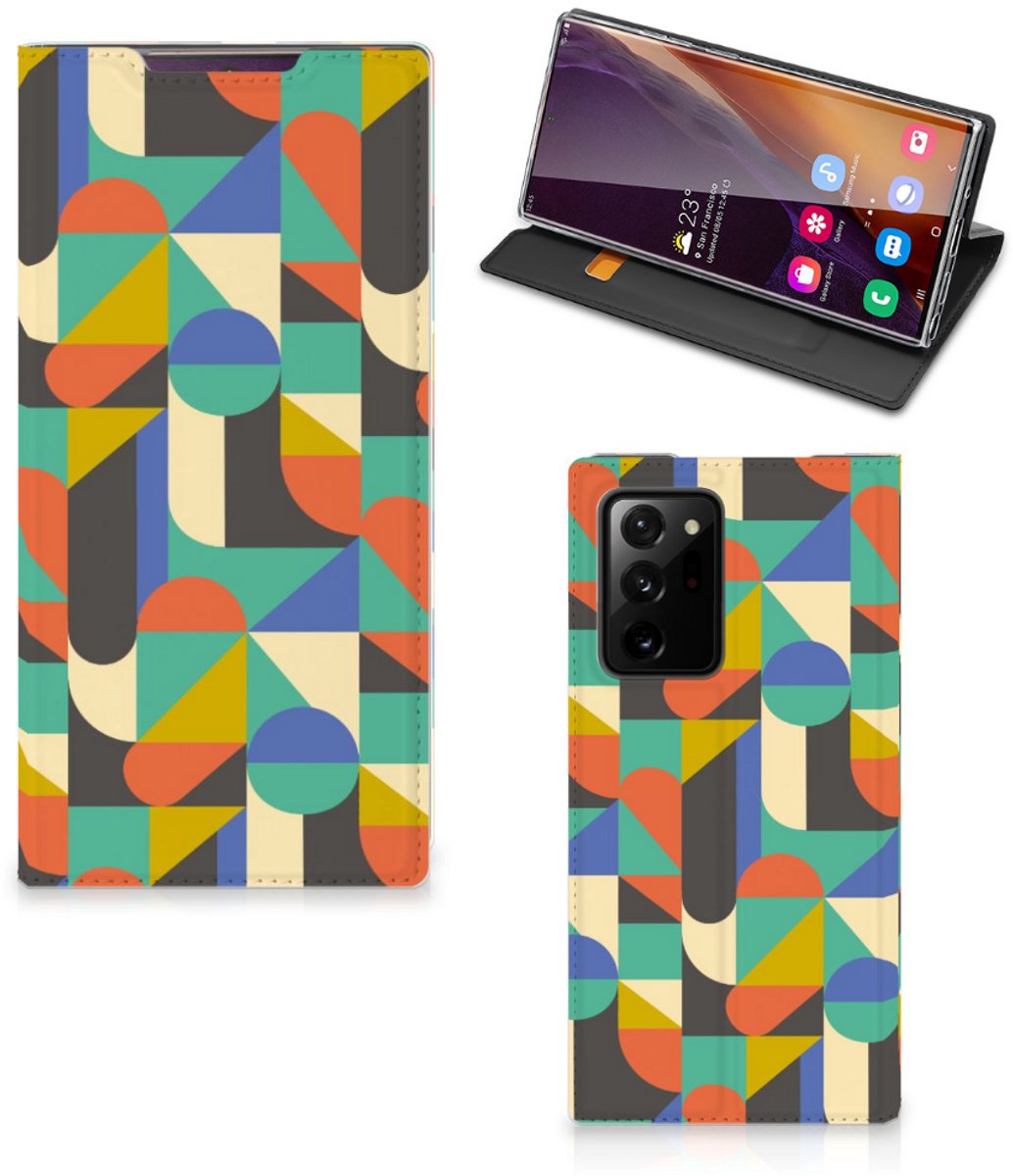 Samsung Galaxy Note 20 Ultra Hoesje met Magneet Funky Retro