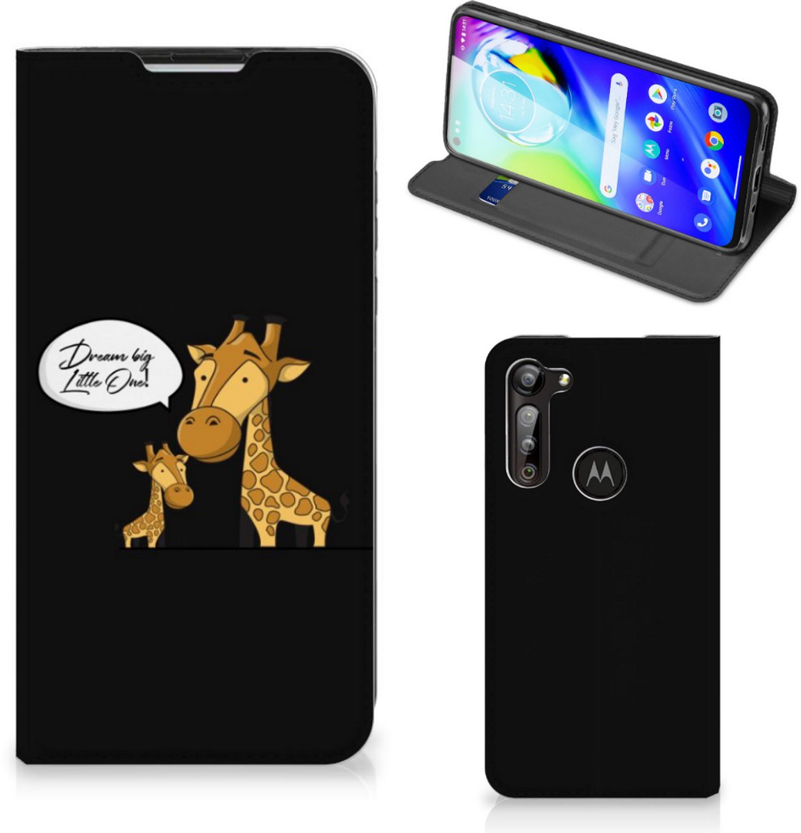 Motorola Moto G8 Power Magnet Case Giraffe