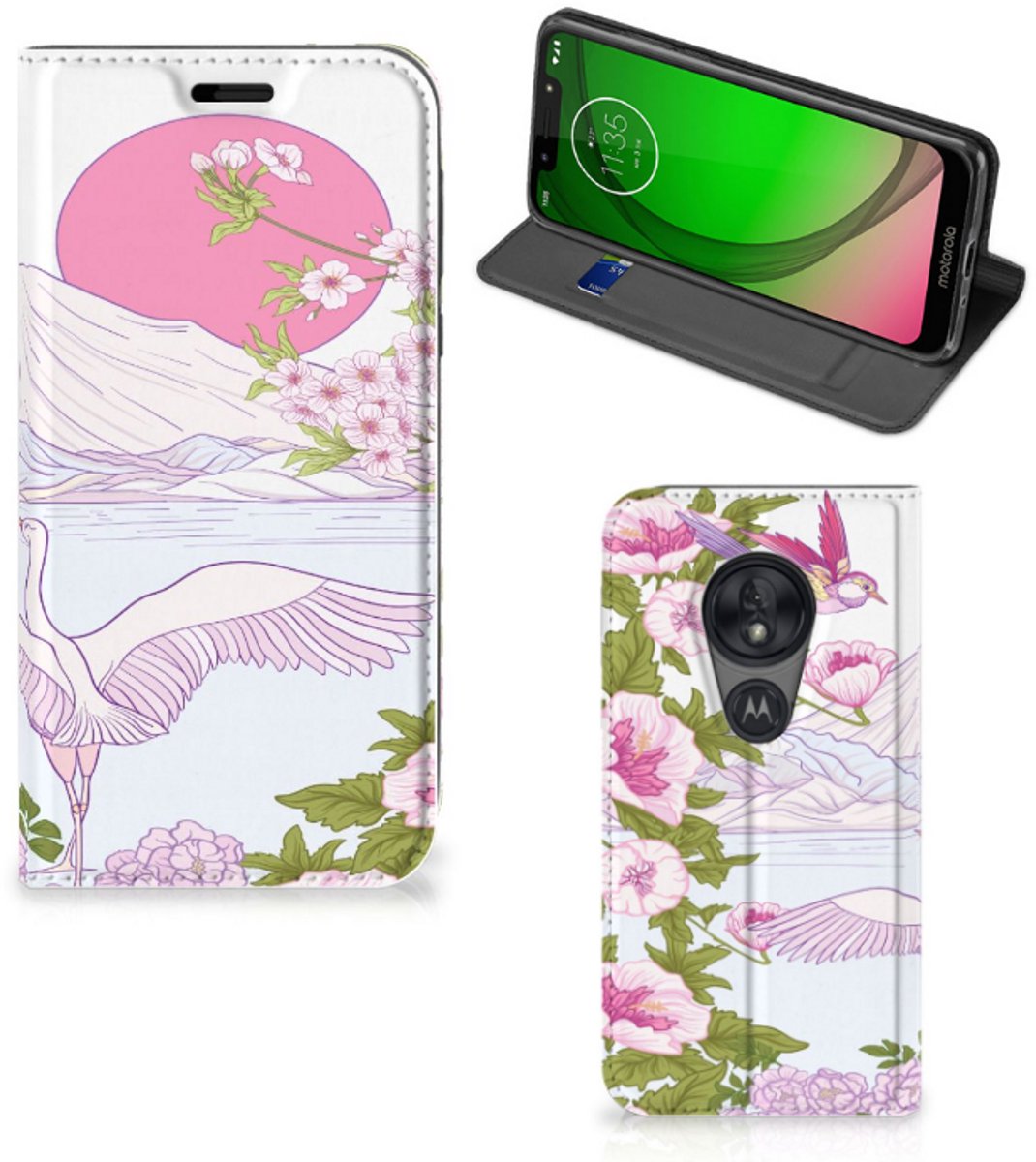 Motorola Moto G7 Play Hoesje maken Bird Standing