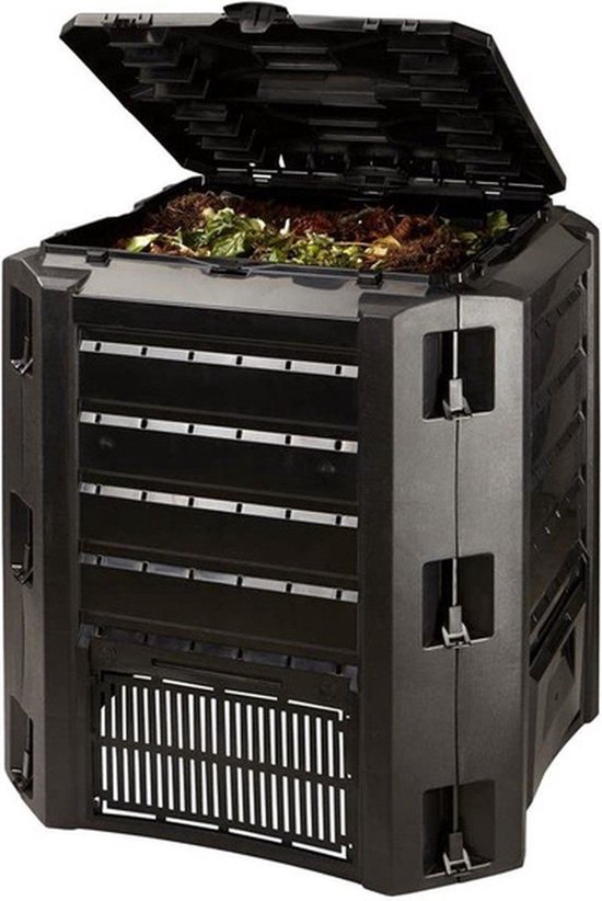 Prosperplast Compogreen IKST380C - Compostbak - 380 Liter - Vorstbestendig - UV-bestendig - Zwart