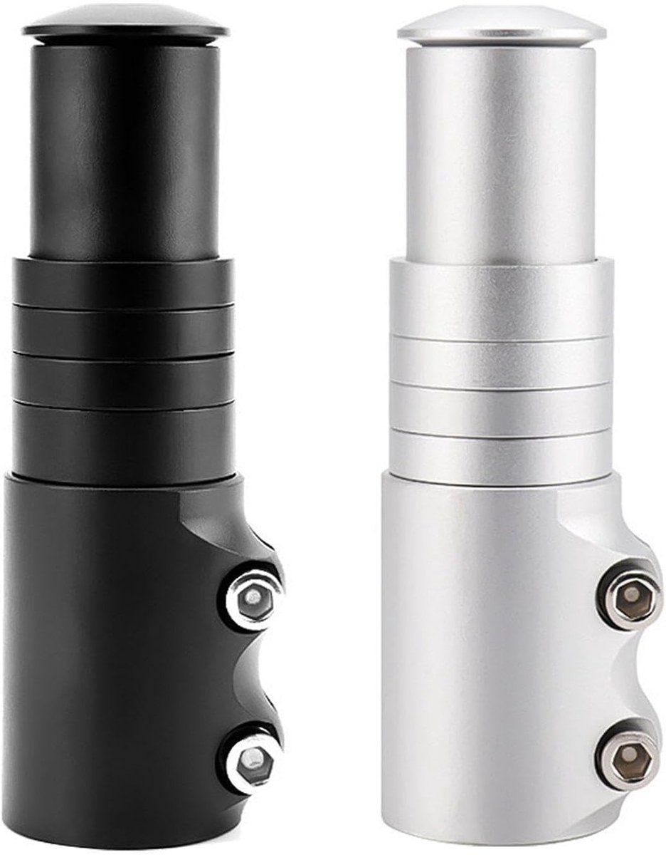 Verstelbare fiets stuurpen set, handlebar verlenging, aluminium stuuraccessoires voor fietsen