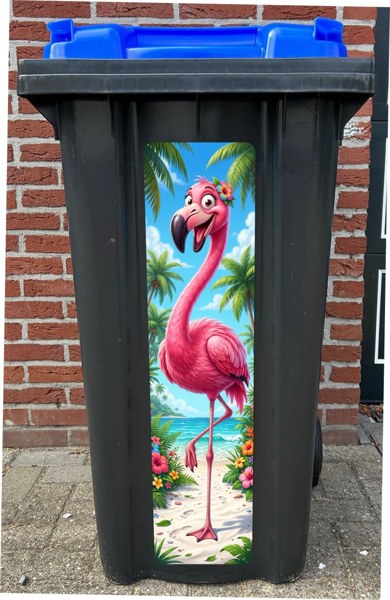 Klikosticker flamingo 20x80 cm. (zie ook de andere designs)