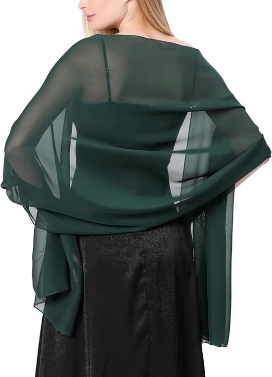 Zachte Chiffon Sjaals Vrouwen Bruiloft Feestjurken 70cm x 200cm