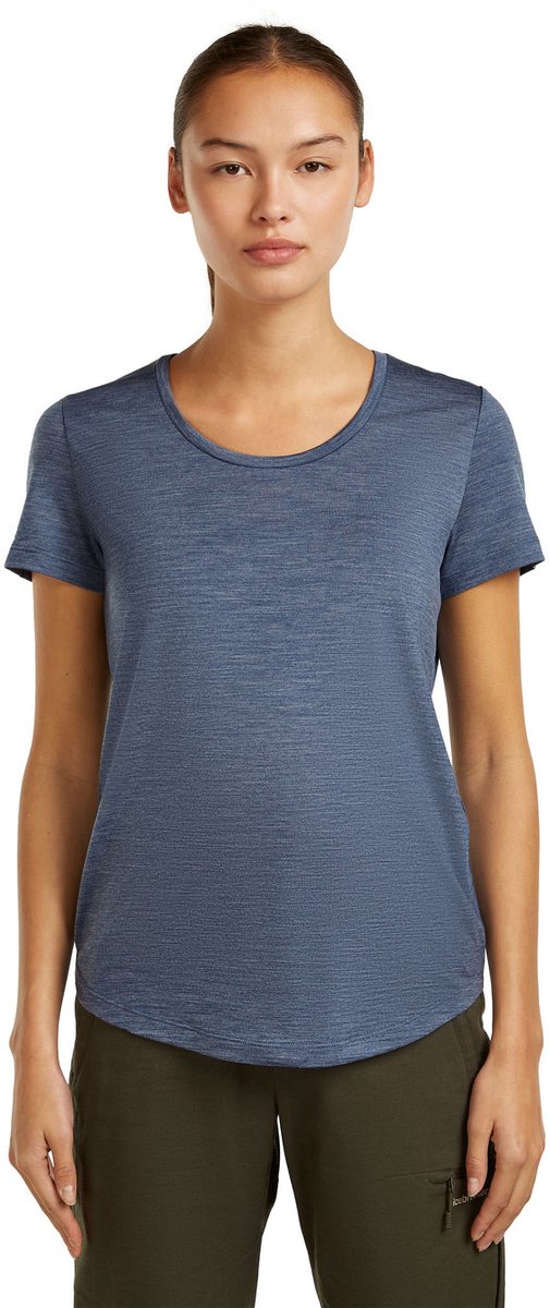 Icebreaker W Mer 125 Cool-Lite Sphere III SS Scoop – Outdoor Kleding Fleeces en Truien T-Shirt A901_dawn Hthr