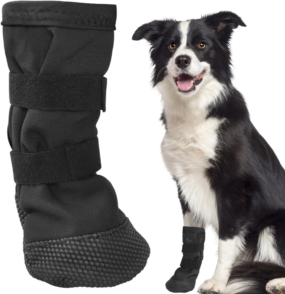 Honden Schoenen Maat S voor Pootbescherming, Antislip Honden Schoenen voor Blessures, Verstelbare Patches voor Herstel van Huisdieren