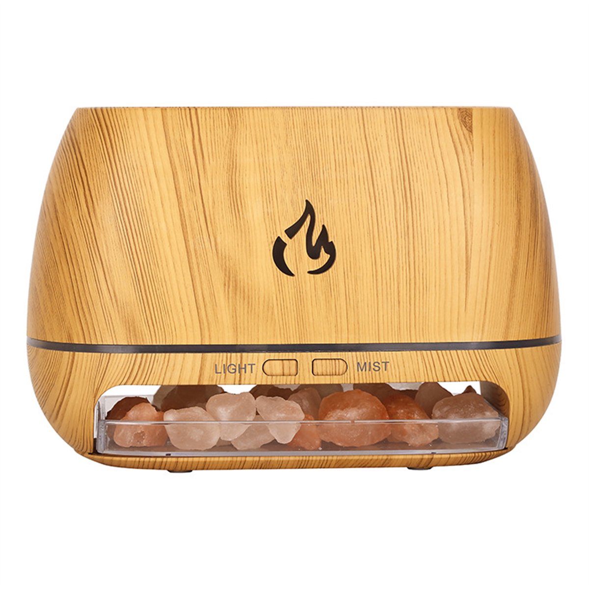 carmdering - Diffuser - Aroma Difussers -Zoutsteen Lamp Aroma Diffuser - Luchtbevochtiger met Licht-opties - Aromadiffusers Geurverspreider Vernevelaar - Aromatherapie Aromadiffusers - Geschikt voor etherische olie - Verdamper Verstuiver