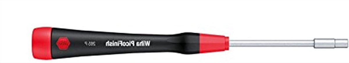 Fijne Schroevendraaier - Precisie Schroevendraaier - Modelbouw - Roterende Dop - 9/64 inch x 60 mm - Grijs