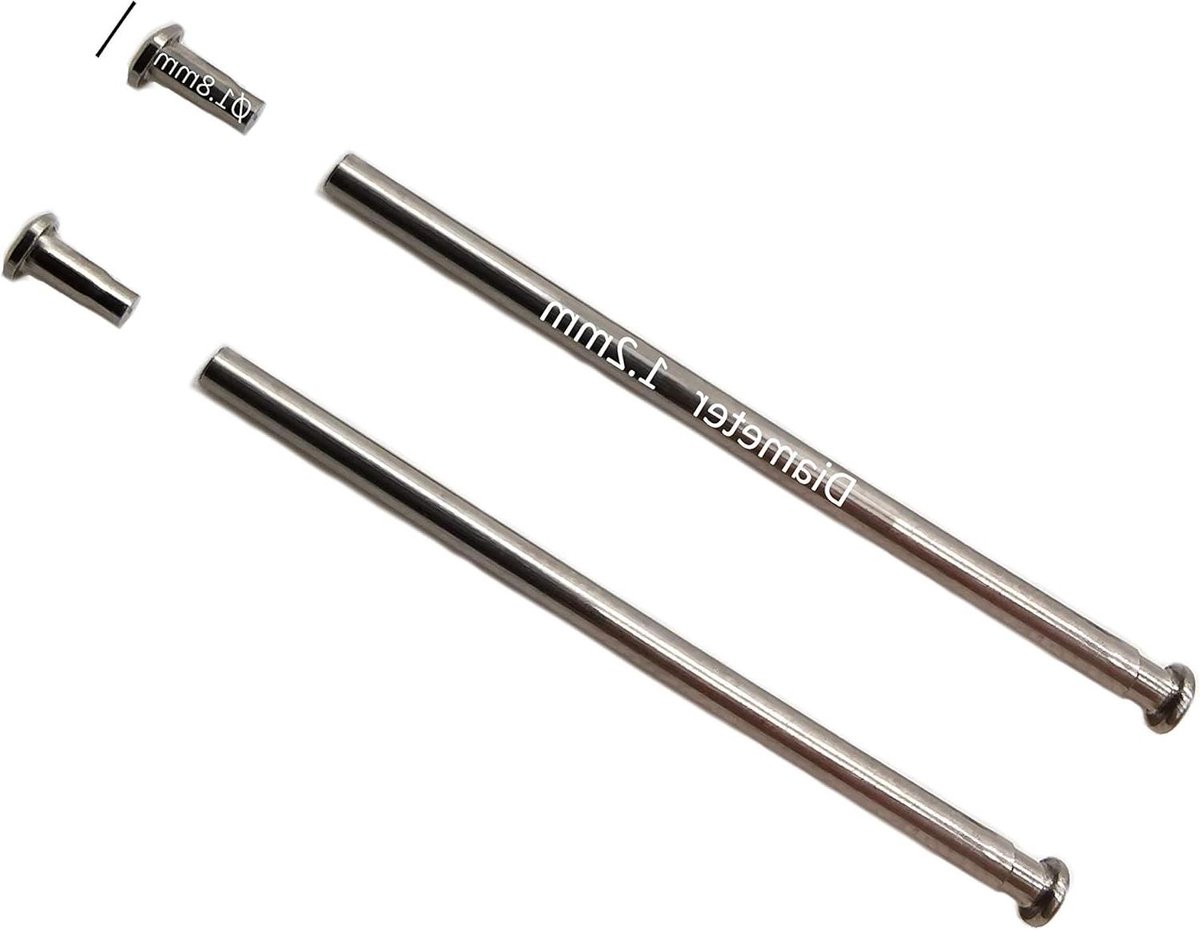 Verbindingspennen Set - Horlogeband Staven - Horloge Reparatie - Roestvrij Staal - 10-32mm - Zilver