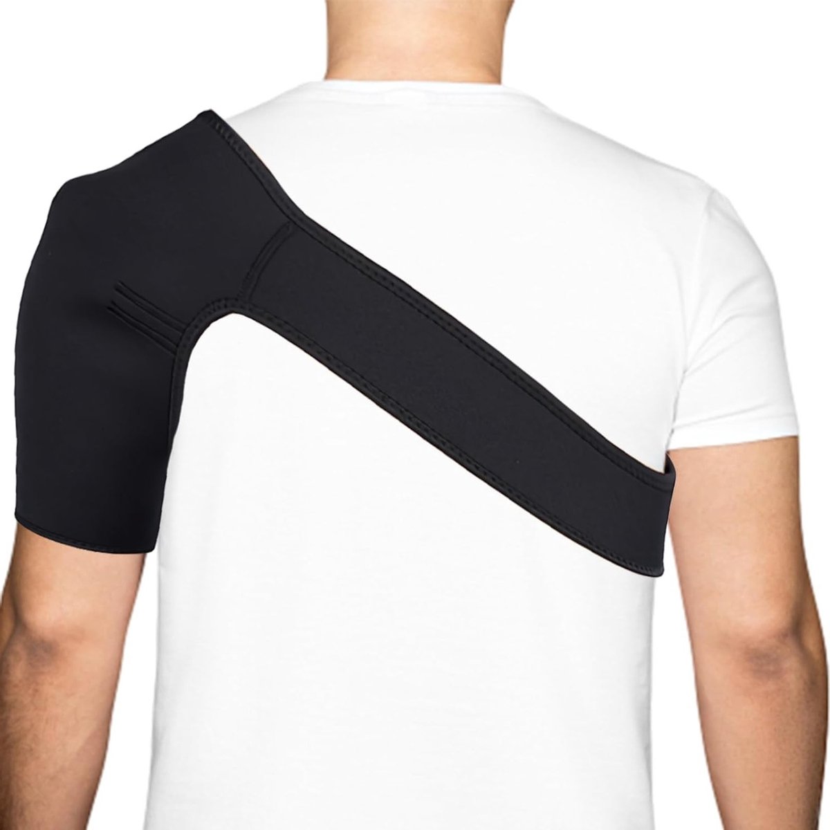 Verstelbare Schouderbrace voor Ondersteuning en Stabiliteit, Schouderbandage voor Mannen en Vrouwen, Ideaal voor Blessures en Herstel