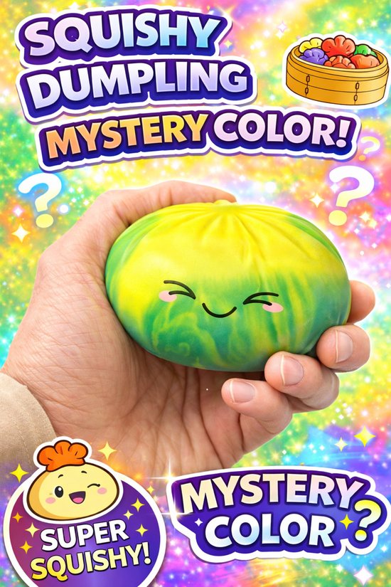 Squishy dumpling suprise box tie dye - Anti-stress Knijpspeelgoed