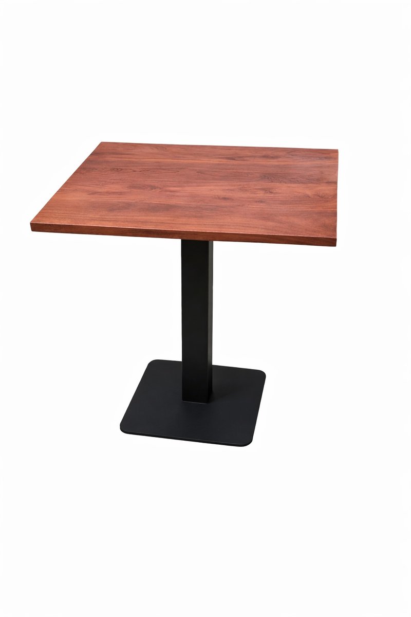 Bistrotafel - Bistroset - Rood acaciahout - Eettafel - Tafel - Kleine Eettafel - 70x70 - cm - Vierkante - Horeca - Tafeltje