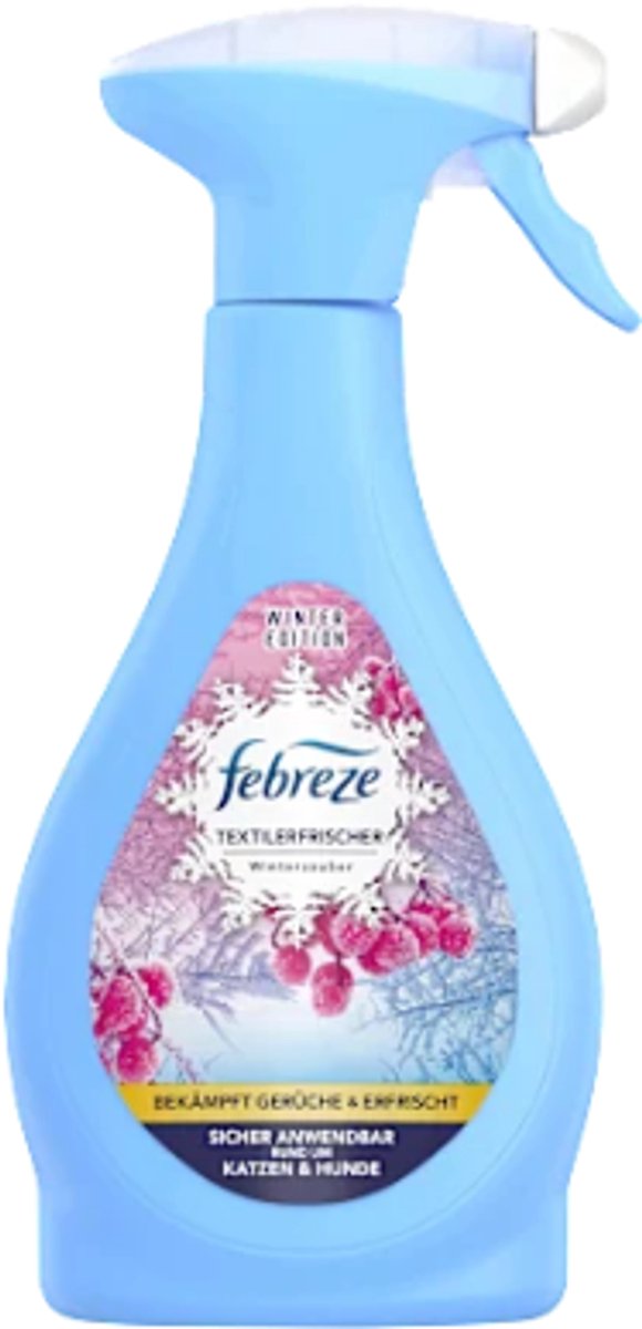Lenor Febreze Textielverfrisser Spray - Winterzauber | 1x 385ml - Winter Edition | Verwijdert nare geuren