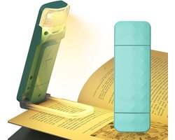 Sander Shop Leeslamp – LED – Boeklampje met 3 Lichtstanden – Oplaadbare boeklamp USB – Dimbaar – Groen