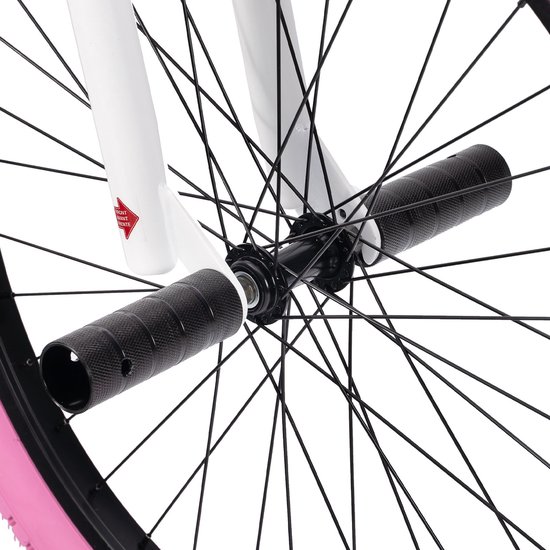 Joystar Brockway BMX-fiets - 20 inch - Handrem - Remmen - Achter V-brake - Pegs - Roze van JOYSTAR — afbeelding 4