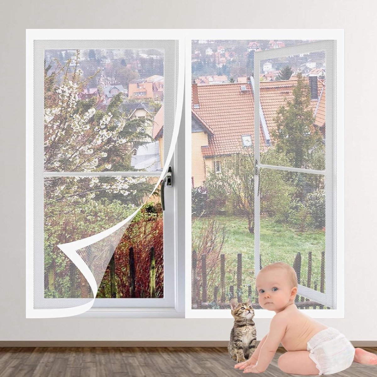 Magnetische Horren - Raamhor Insectenwerend - Insecten Buiten Houden - Zonder Boren - 132