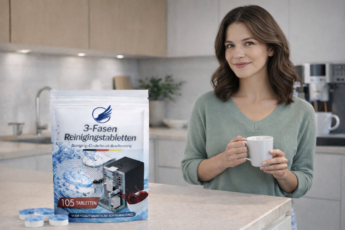 35 Reinigings tabletten - 20 ontkalkingstabletten Koffiemachine & Volautomaat - Onderhoudsset Universeel - Jura, Siemens, Philips, Krups & Bosch geschikt thumbnail 3