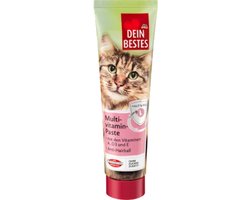 Dein Bestes Vitaminepasta - Kattensnack | Snackpasta met Vitaminen - 1x 100g | Ondersteun de Weerstand en Vitaliteit van je Kat - Anti-haarbal