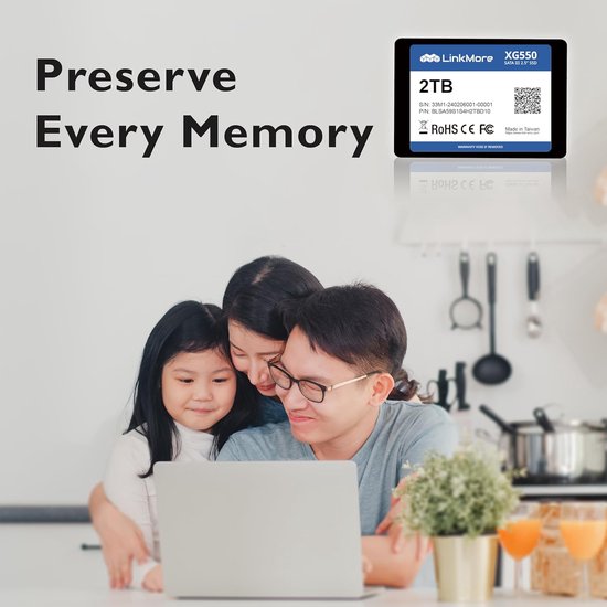 Interne SSD - Harde schijf - Sneller werken - Hoge schokbestendigheid - 2 TB - XG550 van Merkloos — afbeelding 5