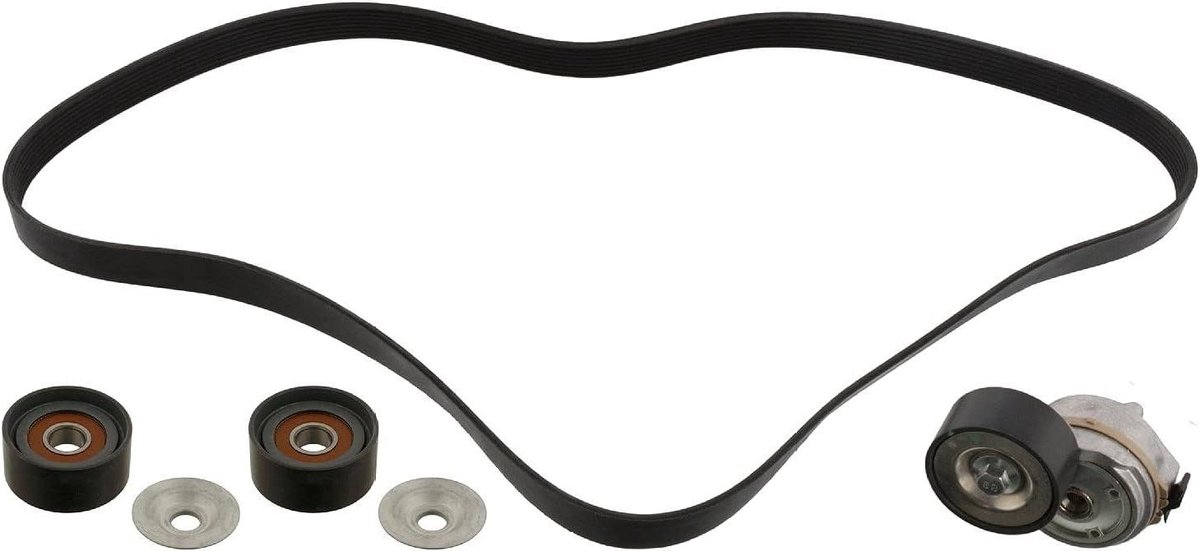 Hulpriem Kit - Spanrol Set - Motor Onderhoud - Euro 6 Norm - 1635 mm - zwart