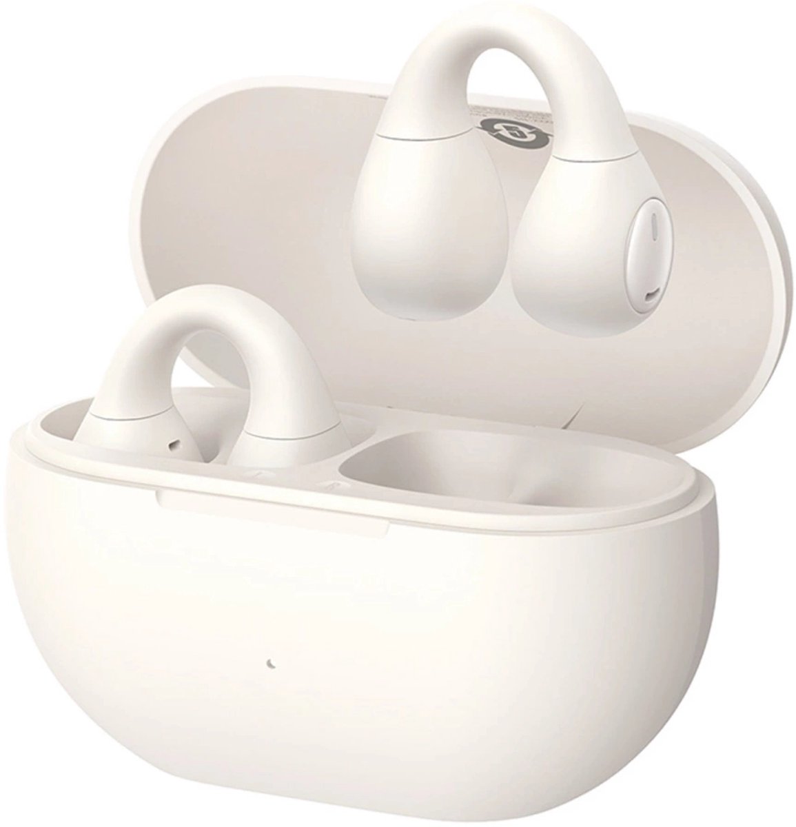 Baseus Bass 15 Clip -Open-Ear Oordopjes Draadloze Hoofdtelefoon met Oplaadetui,Sport koptelefoon – Sport oordopjes -Clip On Oordopjes -Wit
