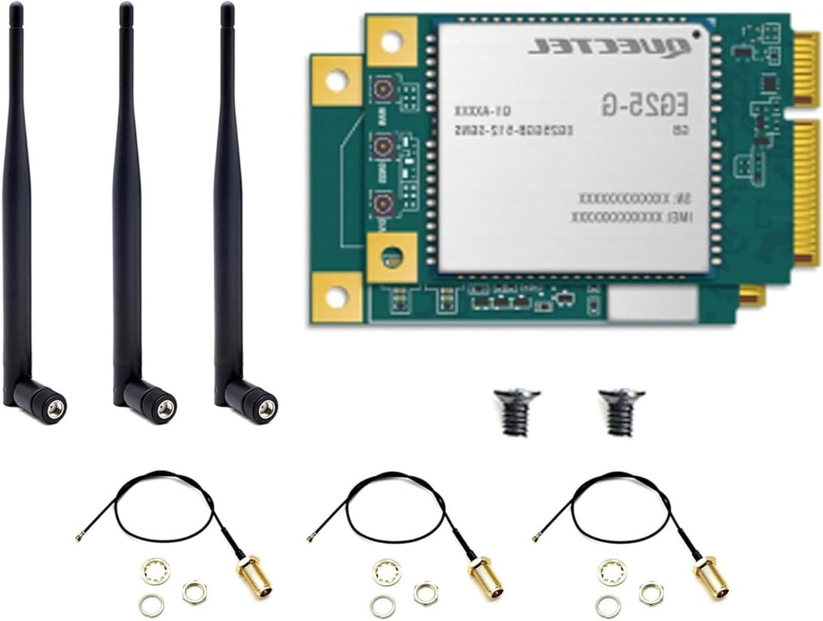5G Netwerkkaart - M.2 Module - IoT Toepassingen - 5G Sub-6GHz Ondersteuning - Mini PCIe - Niet gespecificeerd