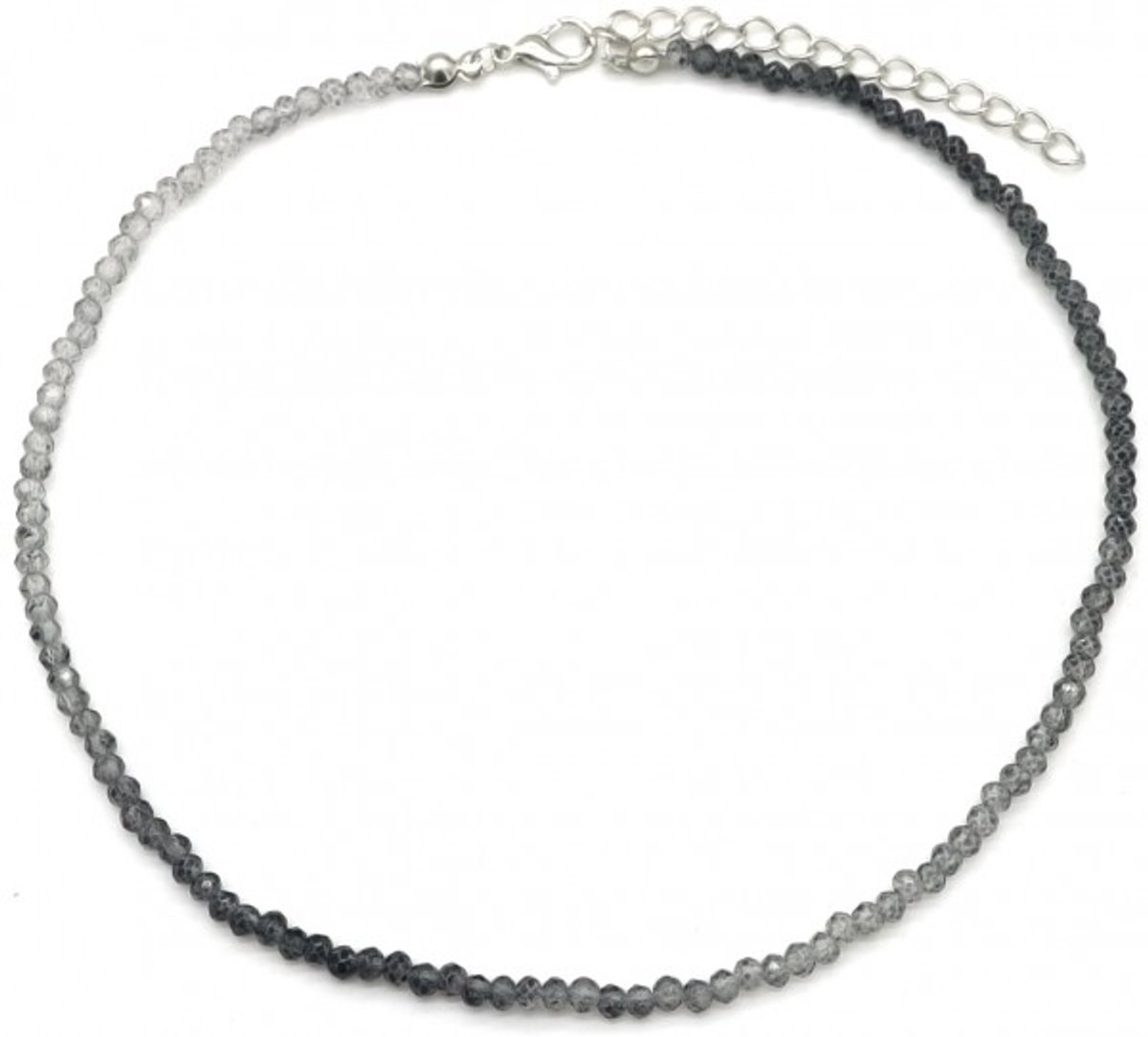 She life style - witte en zwarte kralenketting