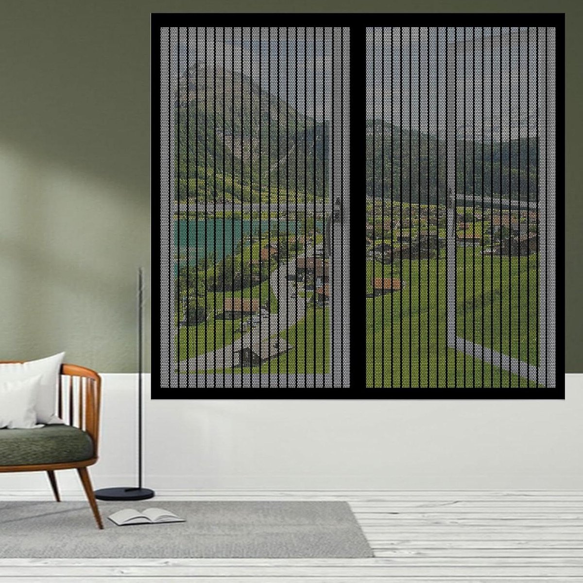 Magnetisch Hor - Insectenhor Raam - Insecten Buiten Houden - Zonder Boren - 50x80cm - Zwar