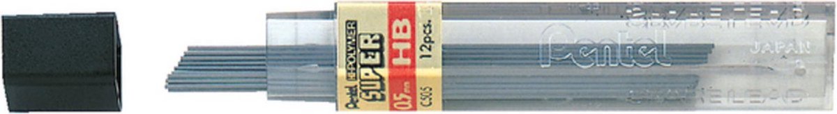0,5 mm HB - Gratis Verzonden - Vulpotlood vulling - Pentel - 12 stuks