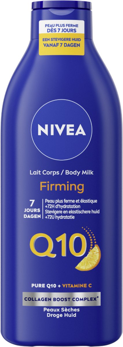 Bol.com NIVEA Q10 plus Verstevigende Body Milk - Met Vitamine C - Body Melk met 72 Uur Hydratatie - Voor Droge Huid - 400 ml aanbieding