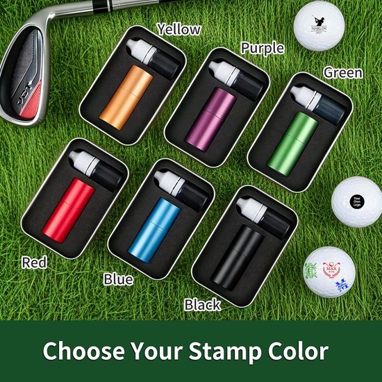 Golfbalstempel - Golfmarker Bal markeerder - Golfen Markeren - Gepersonaliseerd Ontwerp - 5.28 cm - Meerkleurig — afbeelding 4
