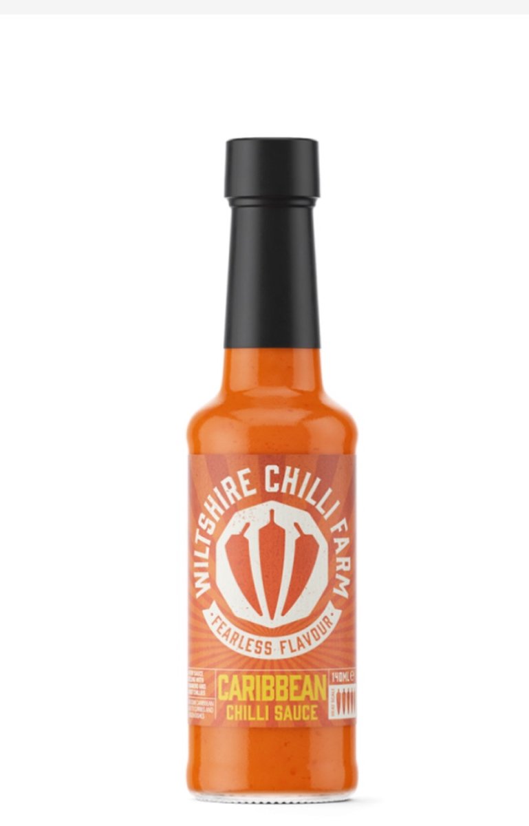 Caribbean Chilli Sauce (Heat Level 9) - ChilisausBelgium - Wiltshire Chilli Farm