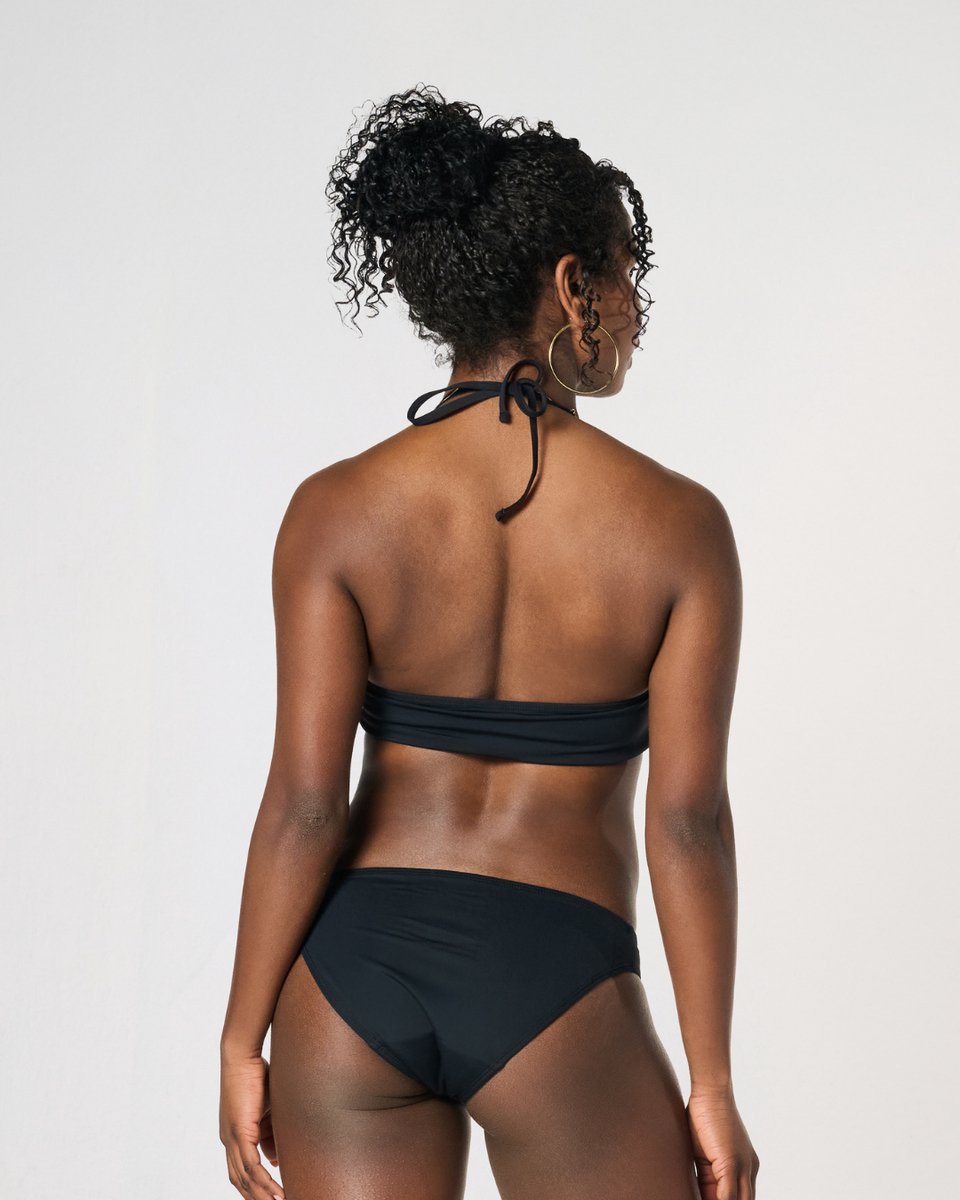 Moodies menstruatie zwemkleding - Bikini broekje - gemiddeld - zwaar kruisje - Zwart — afbeelding 8