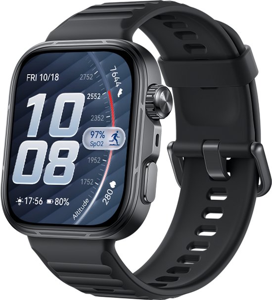HUAWEI WATCH FIT 5 PRO- Zwart - Premium ontwerp - Geavanceerde outdoor workout mogelijkheden - Professioneel gezondheidsmonitoring met TruSense - Compatibel met iOS & Android